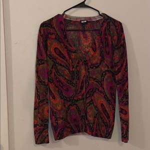 Talbots cardigan merino wool